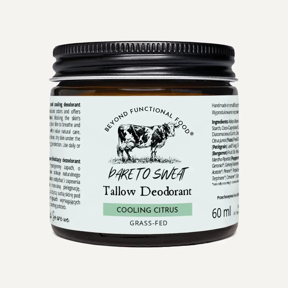 Tallow Deodorant Cooling Citrus - Beyond Functional Food