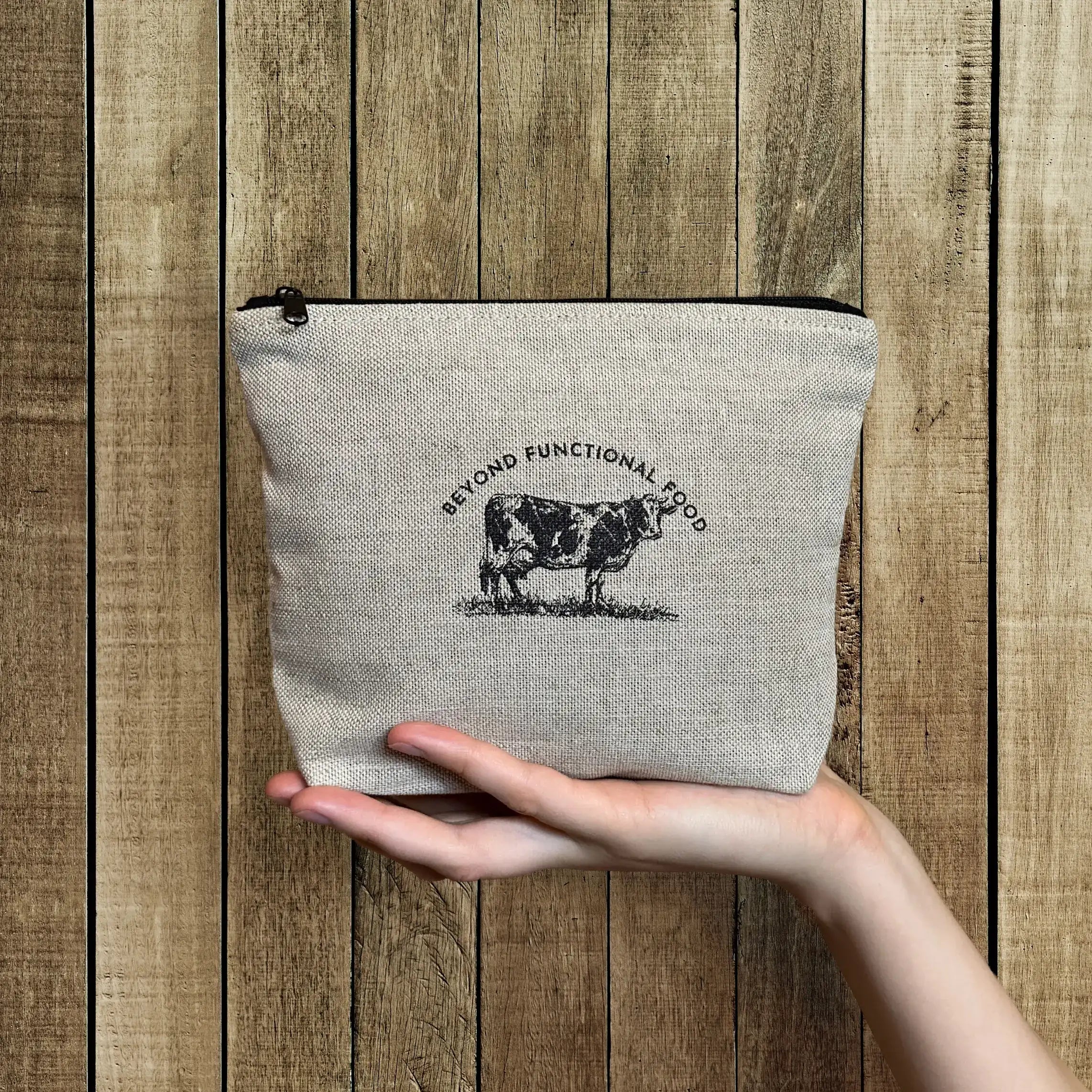 Linen &amp; Cotton Cosmetic Bag