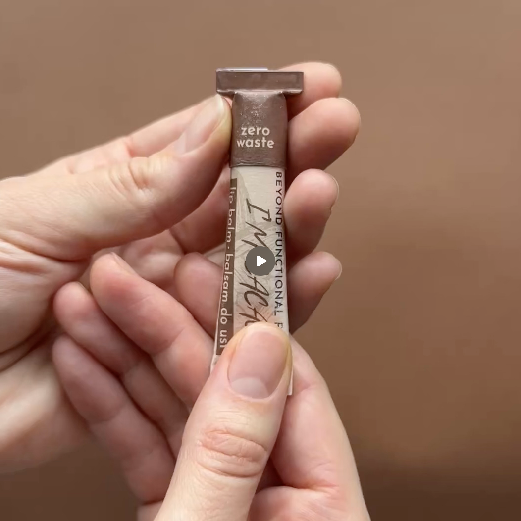 Load video: Beef Tallow Lip Balm in a Paper Tube (Non-vegan by design)